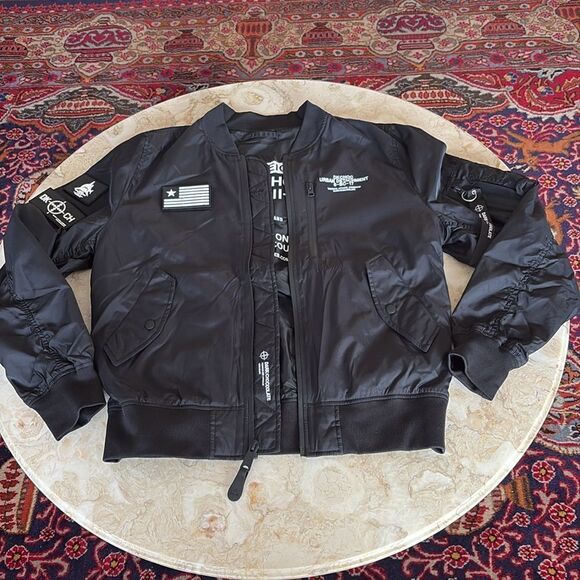NWOT Alpha Industries - Black Chocoolate - Flyers MA-1 Bomber Jacket Unisex - Picture 10 of 15